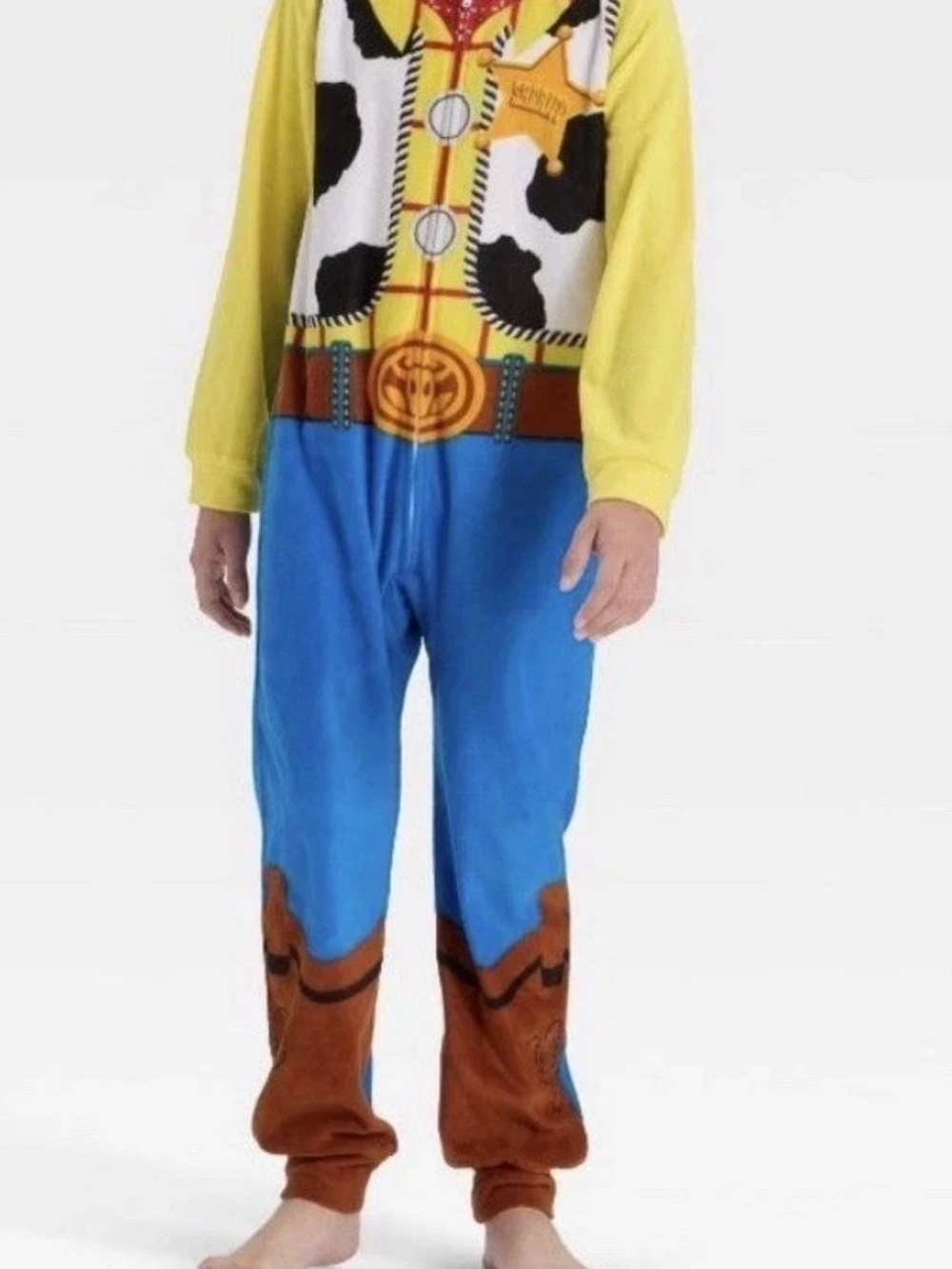 Disney Woody Pajamas - Hooded Onezip Pjs L 12-14 NWT